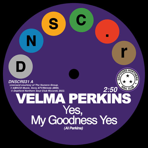 Velma Perkins: Goodness Yes / You Can't Blame Me - 7-INCH SINGLE