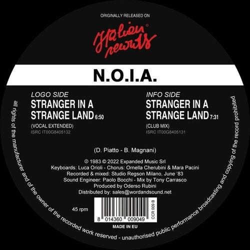 N.O.I.a.: Stranger In A Strange Land - 12-INCH SINGLE