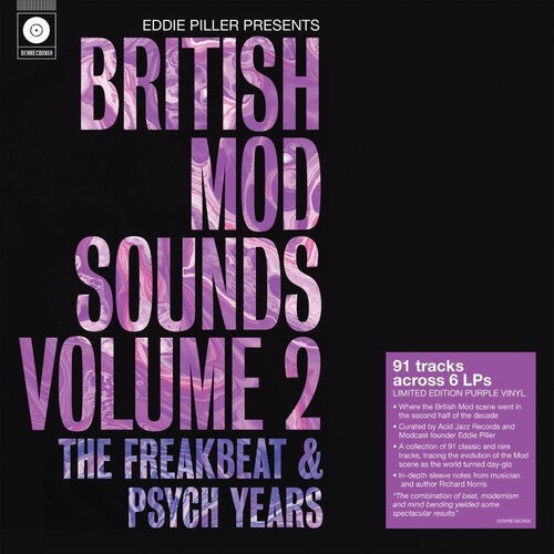 Various Artists: Eddie Piller Presents British Mod Sounds Of The 1960s Volume 2: The Freakbeat & Psych Years / Various - 6LP Boxset on 140-Gram Purple Colored Vinyl - VINYL LP