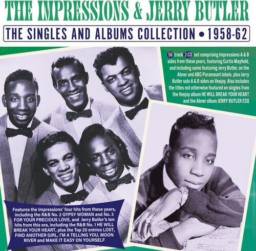 The Impressions & Jerry Butler: The Singles And Albums Collection 1958-62 - COMPACT DISCS