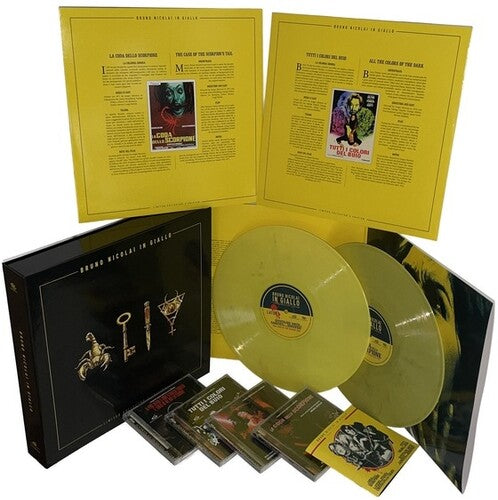 Bruno Nicolai: Bruno Nicolai In Giallo - 2LP's & 4CD Boxset with Poster - VINYL LP