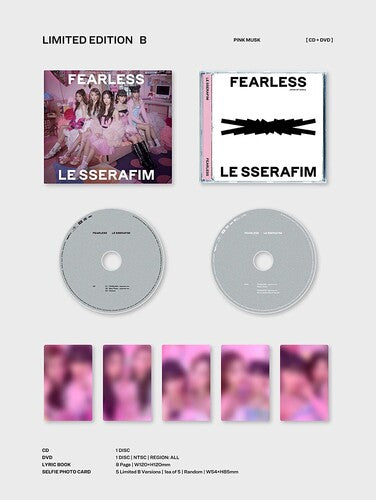 Le Sserafim: LE SSERAFIM - Fearless (Limited Edition B - CD + DVD) - COMPACT DISCS