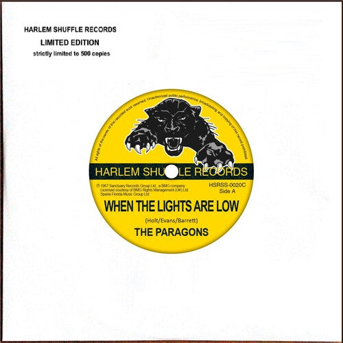 The Paragons: When The Lights Are Low / I Want To Go Back - 7-INCH SINGLE