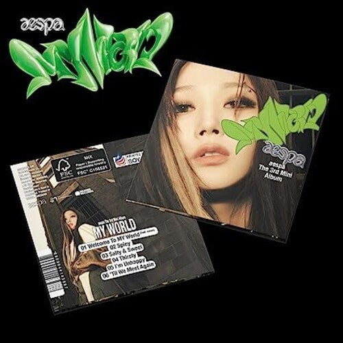 Aespa: MY WORLD - The 3rd Mini Album - POSTER Ver. [GISELLE Cover] - COMPACT DISCS