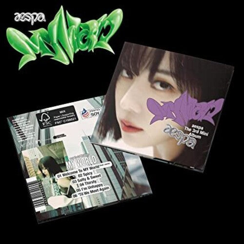 Aespa: MY WORLD - The 3rd Mini Album - POSTER Ver. [WINTER Cover] - COMPACT DISCS