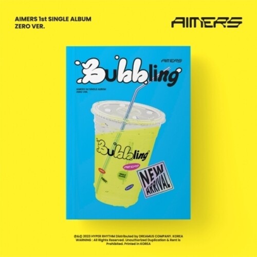 Aimers: 1st Single [Bubbling] (Zero Ver.) - Photo Book, CD-R, Lyrics Post Card, Sticker, Photo Card, Unit Photo Card, Photo Card Envelope, Free Drink Coupon, Mini Poster - COMPACT DISCS