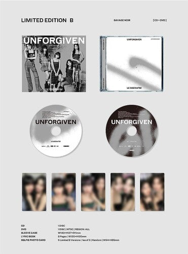 Le Sserafim: UNFORGIVEN [Limited Edition B] - COMPACT DISCS