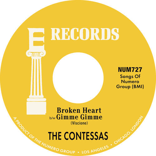 The Contessas: Broken Heart B/w Gimme Gimme - 7-INCH SINGLE