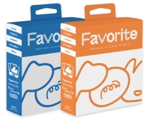 Pow: Favorite - incl. Photo Sleeve, Photo Sticker, Text Book, Selfie Photocard, ID Card, Folded Poster + Sticker Pack - COMPACT DISCS