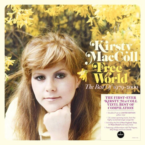 Kirsty MacColl: Free World: The Best Of Kirsty Maccoll 1979-2000 - 140-Gram Yellow Colored Vinyl - VINYL LP