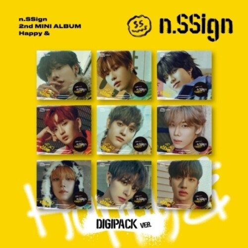 N.Ssign: Happy & - Digipack Version - Random Cover - incl. 16pg Photobook, Folded Poster, Sticker + Photocard - COMPACT DISCS
