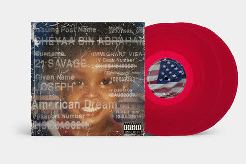 JID feat. 21 Savage and Baby Tate: American Dream - Red Colored Vinyl - VINYL LP