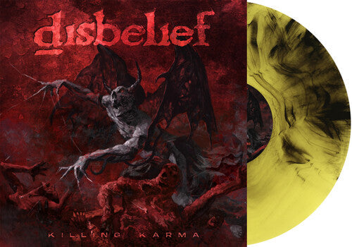 Disbelief: Killing Karma - Fire Marbled - VINYL LP