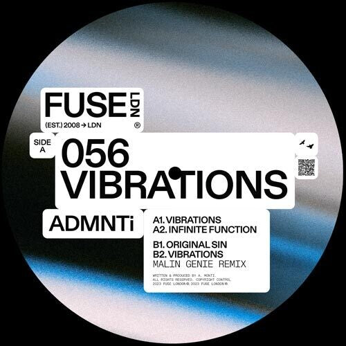 Admnti: Vibrations (with Malin Genie Remix) - 12-INCH SINGLE