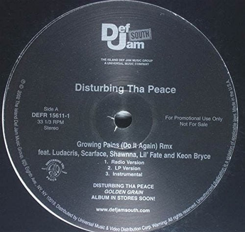 Disturbing Tha Peace Click: Growing Pains - 12-INCH SINGLE