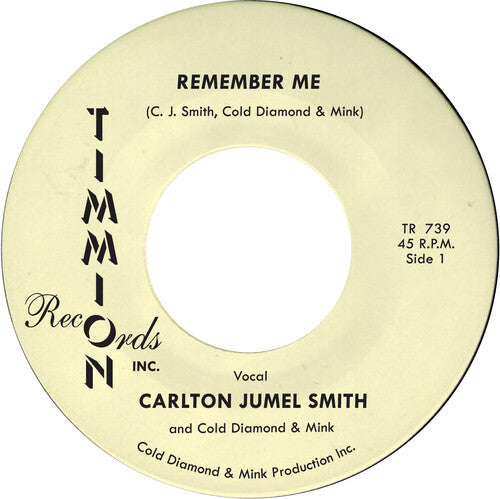 Cold Diamond & Mink: Remember Me - 7-INCH SINGLE