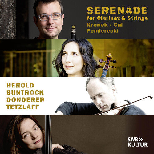 Tanja Tetzlaff: Gal, Krenek & Penderecki: Serenade for Clarinet & Strings - COMPACT DISCS