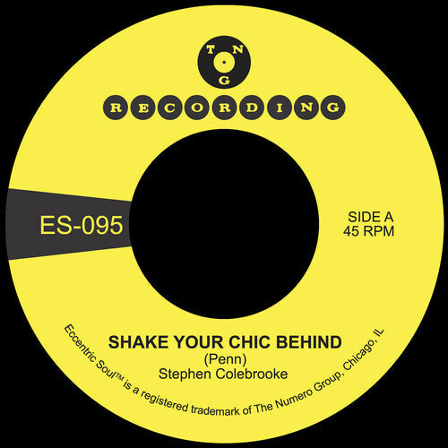 Stephen Colebrooke: Shake Your Chic Behind B/W Stay Away From Music - 7-INCH SINGLE