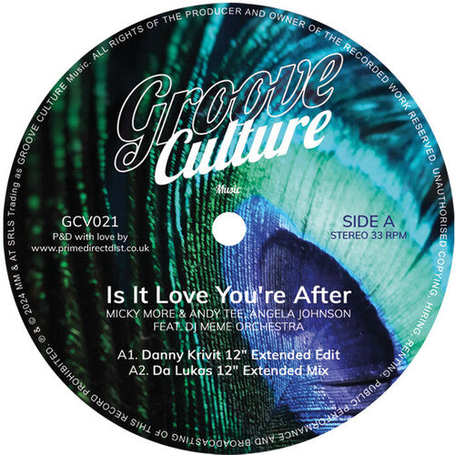 Micky More: Is It Love You're After - 12-INCH SINGLE