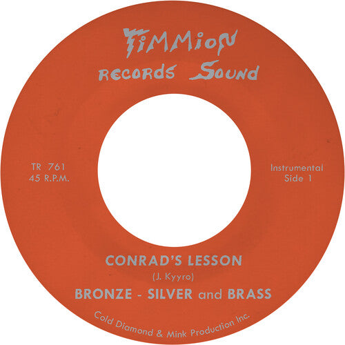 Bronze Silver & Brass: Conrad's Lesson - Transparent Red - 7-INCH SINGLE