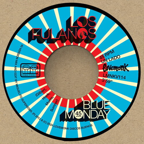 Los Fulanos: Blue Monday - 7-INCH SINGLE