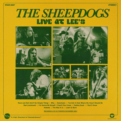 The Sheepdogs: Live At Lees - Translucent Green Colored Vinyl - VINYL LP