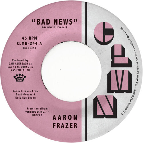 Aaron Frazer: Bad News / Done Lyin' - Grey - 7-INCH SINGLE