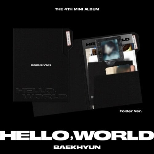 Baekhyun: Hello, World - Folder Version - incl. 24pg Photobook, Lyrics Paper, Sketch Photo, Film Marker, Handwritten Letter + 2 Photocards - COMPACT DISCS
