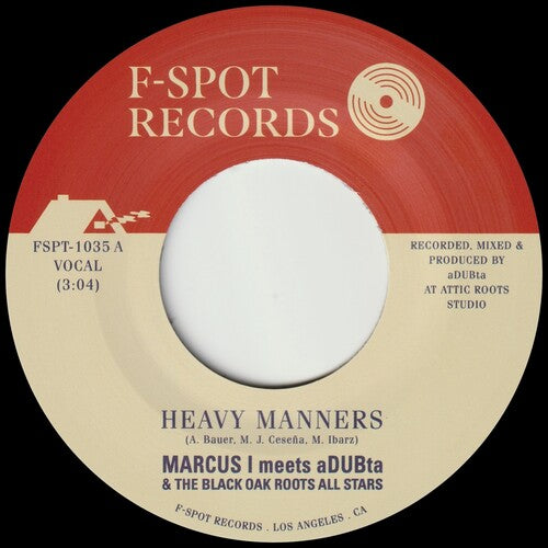 Marcus I Meets Adubta: Heavy Manners - 7-INCH SINGLE