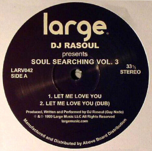 DJ Rasoul: Soul Searching Vol. 3 - 12-INCH SINGLE