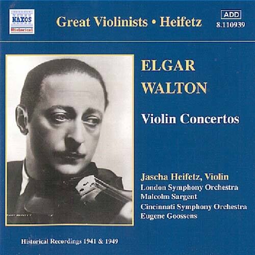 Jascha Heifetz: Plays Elgar/Walton - COMPACT DISCS