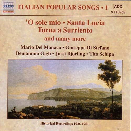 Italian Popular Songs: Vol. 1 - COMPACT DISCS