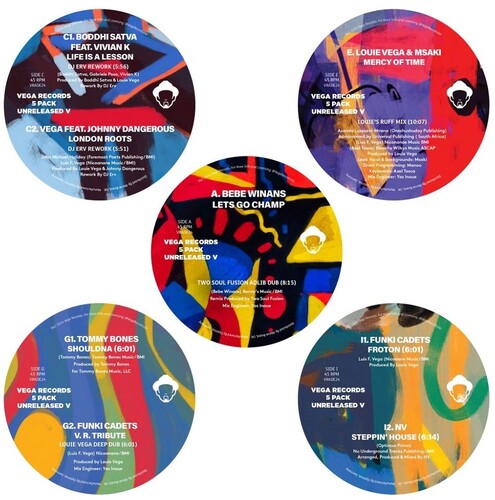 Various Artists: Vega Records 5 Pack: Unreleased V (Various Artists) - VINYL LP