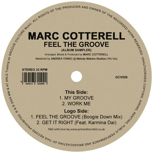Marc Cotterell: Feel The Groove - 12-INCH SINGLE