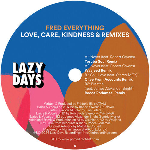 Fred Everything: Love, Care, Kindness & Remixes - 12-INCH SINGLE