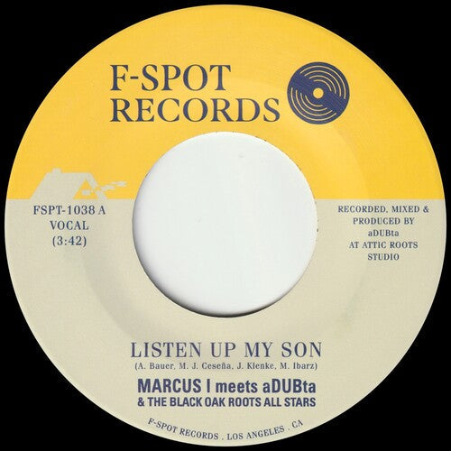 Marcus I Meets Adubta: Listen Up My Son B/w Version - 7-INCH SINGLE