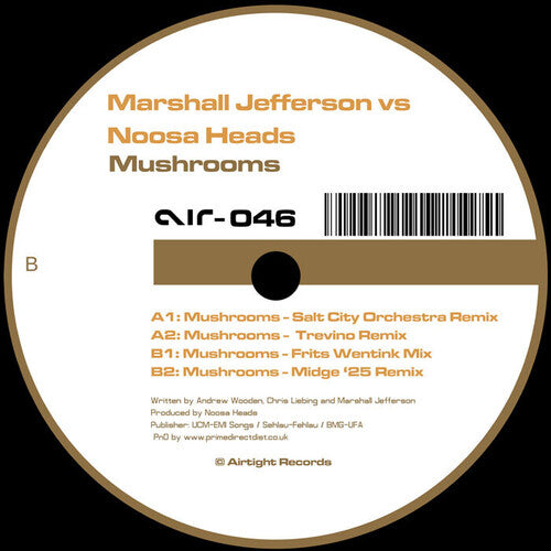 Jefferson, Marshall / Noosa Heads: Mushrooms (2025 Remixes) - 12-INCH SINGLE