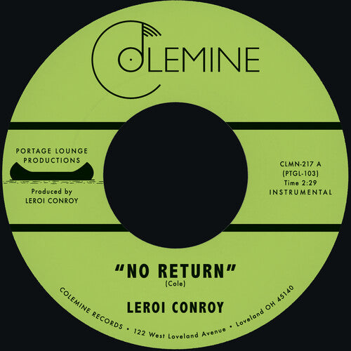 Leroi Conroy: No Return B/W Path of Man - 7-INCH SINGLE