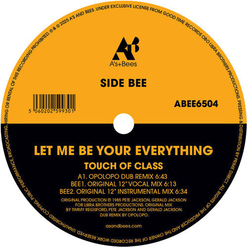 Touch of Class: Let Me Be Your Everything - 12-INCH SINGLE