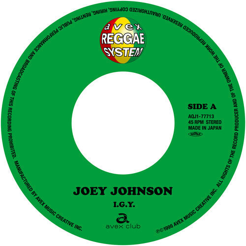 Joey Johnson: I.G.Y. / Right Here Waiting - 7-INCH SINGLE