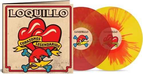 Loquillo: Corazones Legendarios - Red & Yellow Splatter Vinyl - VINYL LP