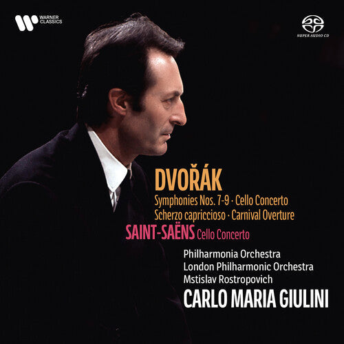 Carlo Maria Giulini: Dvorak: Symphonies 7-9, Cello Concerto, Saint-Saens: Cello Concerto - SUPER-AUDIO CD