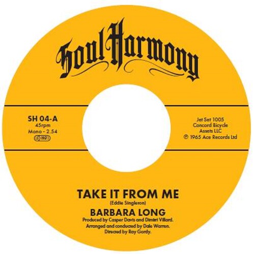 Long, Barbara / Cautions: Take It From Me / Poor Loser - 7-INCH SINGLE