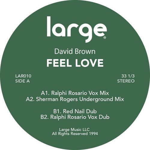 David Brown: Feel Love - 12-INCH SINGLE