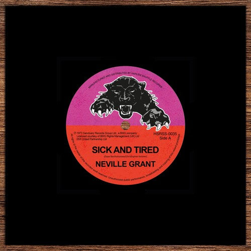 Neville Grant: Sick And Tired / Black Man's Time - 7-INCH SINGLE