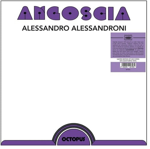 Alessandro Alessandroni: Angoscia - VINYL LP