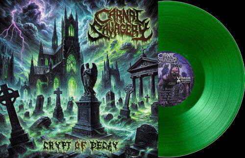 Carnal Savagery: Crypt of Decay - Cemetery Green - VINYL LP