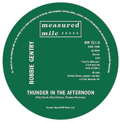 Bobby Gentry: Thunder In The Afternoon / Slow Cookin' - 7-INCH SINGLE