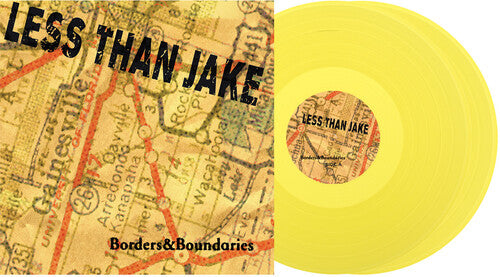 Less than Jake: Borders & Boundaries 25th Anniversary - Yellow - VINYL LP