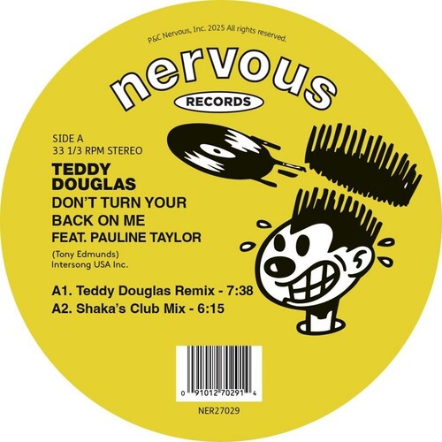 Teddy Douglas: Don't Turn Your Back On Me - 12-INCH SINGLE